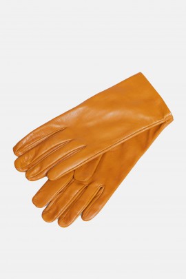 Camel leather gloves