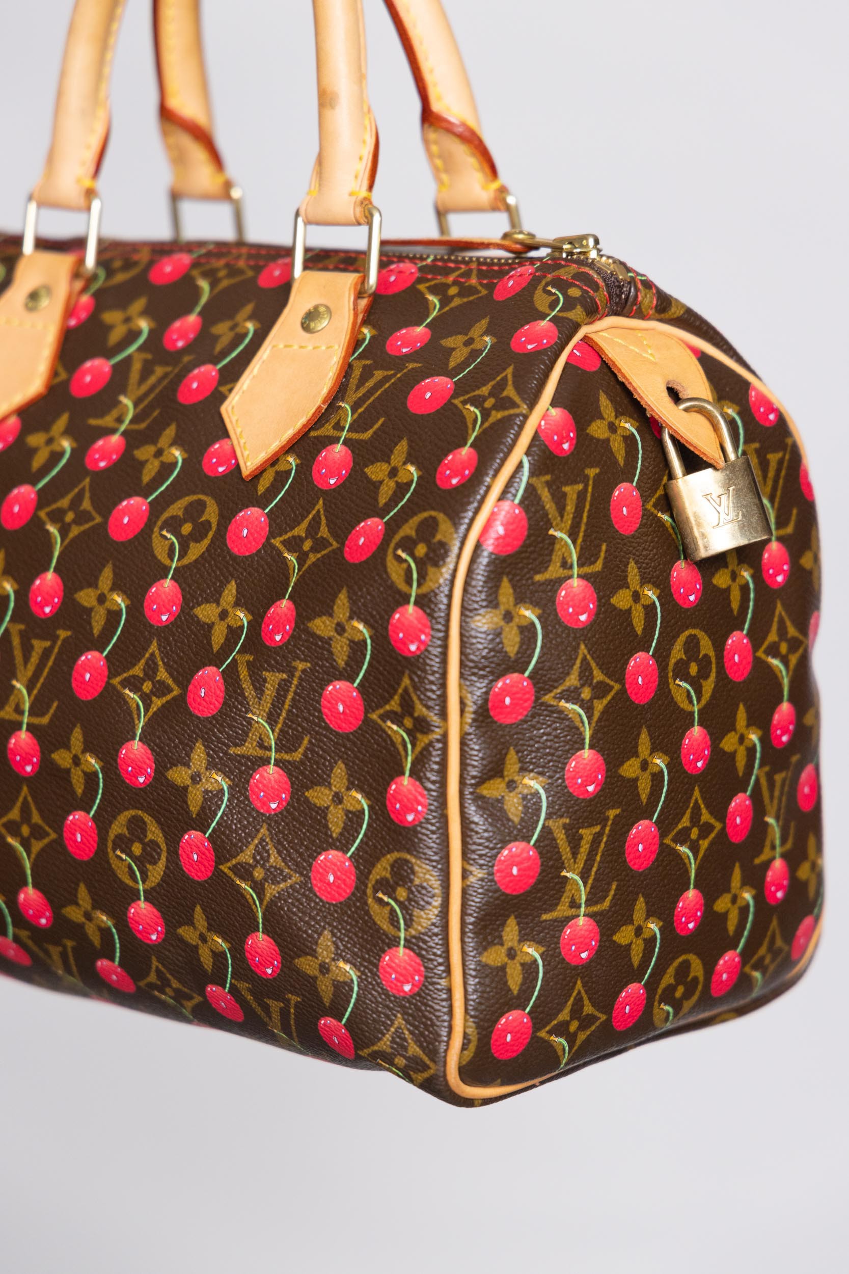 Louis Vuitton Murakami Cerises Cherry Speedy 25 Bag ○ Labellov
