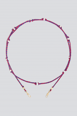 Mauli 73cm 9K red and navy pearl