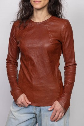 Top en cuir