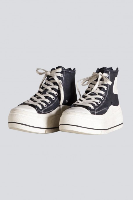 R13 Denim Collection Sneakers Kurt High Top - Black