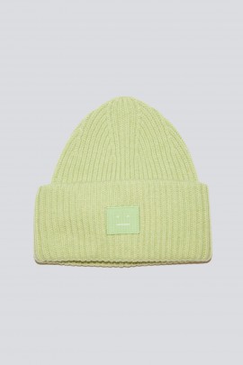 Ribbed knit beanie hat