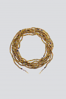 Mauli Beads Ghana Jaune & Noir 4m