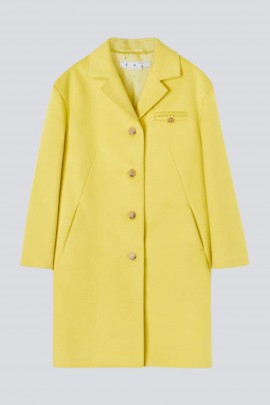 Off white yellow clearance coat