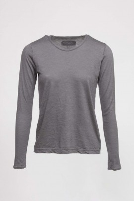 Long sleeve cashmere T-shirt