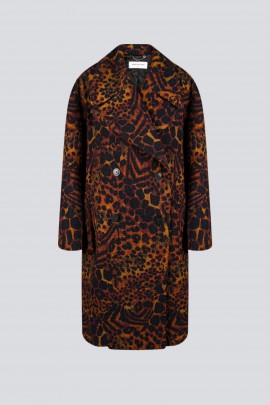 Manteau oversize Ramson print animalier