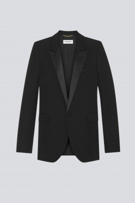 Blazer smoking à simple boutonnage noir