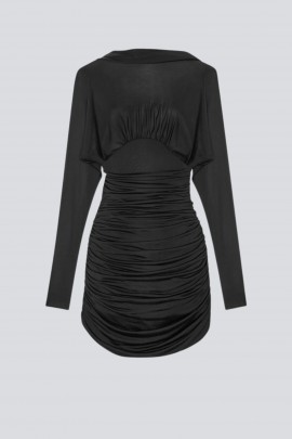 Black dress with back neckline