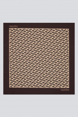 Toile Iconographe print silk scarf