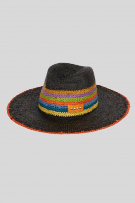 Chapeau de paille noire