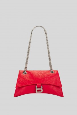 Sac Crush Small en cuir rouge
