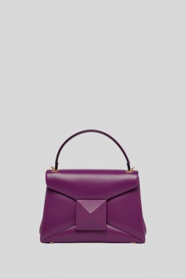 Small One Stud bag in purple leather