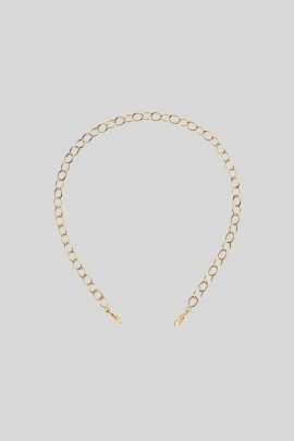 Rosa micro 42 cm chain necklace in 14K gold