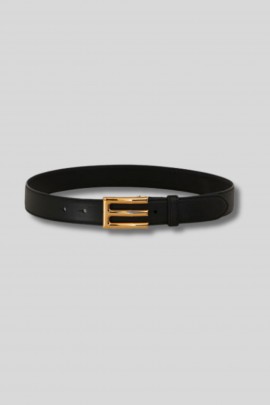 Ceinture en cuir noir à boucle Etro