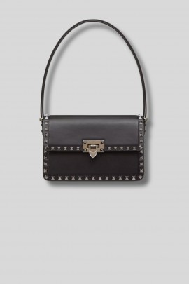 Black Leather Rockstuds 23 Handbag