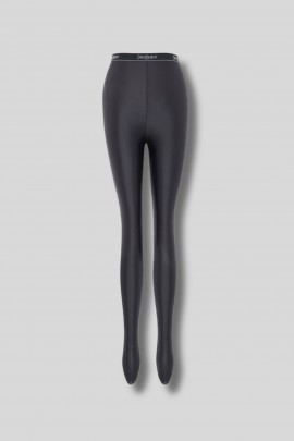 Saint Laurent tights in shiny black jersey