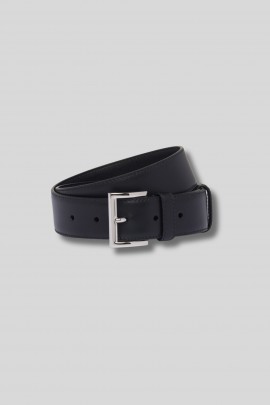 Black leather belt