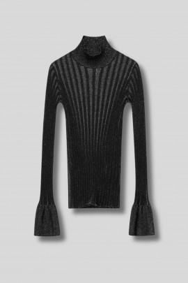 Lurex turtleneck knitwear