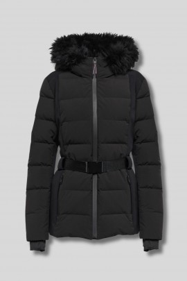 Black fitted down jacket