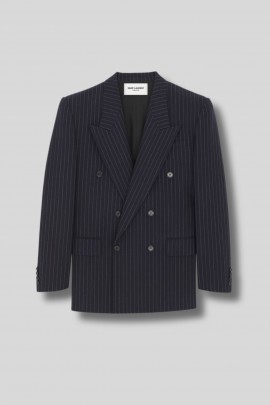 Oversized blue fannel blazer