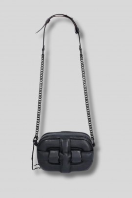 Sac Camera bag ''Le Pare choc 01'' en cuir noir