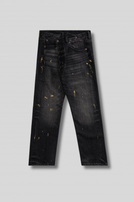 black Eton Selvedge Crossover jean