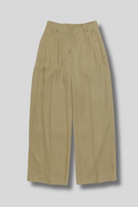 Pantalon classique décontracté et long beige