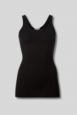 Black cotton tank top