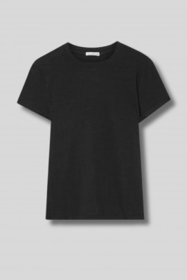 Black lightweight cotton t-shirt