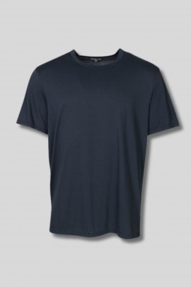 Navy blue Japanese cotton T-shirt