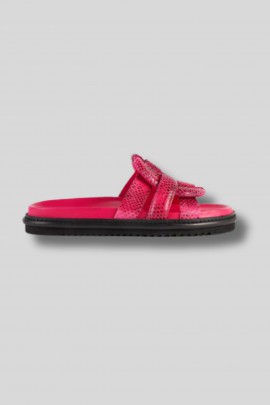 Sandales Emilia Python Fuchsia