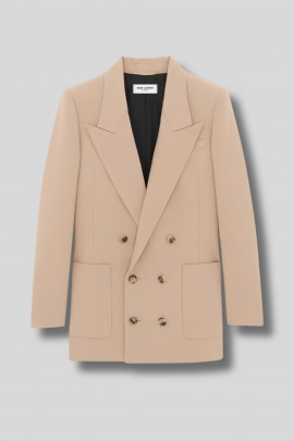 Blazer beige double boutonnage