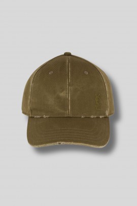 Casquette Washed Denim kaki