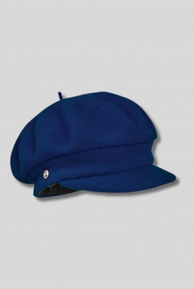 Ursa cap in electric blue wool