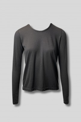 Dark grey cashmere T-shirt