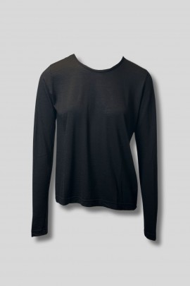 T-shirt en cachemire noir