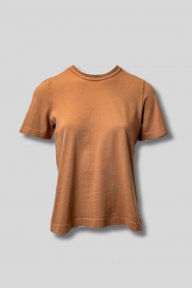 T-shirt en coton camel