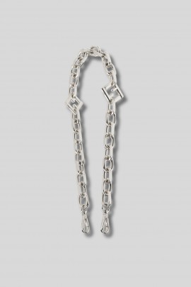 Bandoulière Strap you en métal argent
