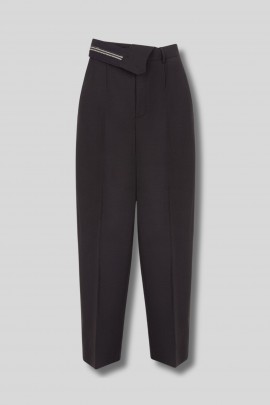 Pantalon en mohair noir