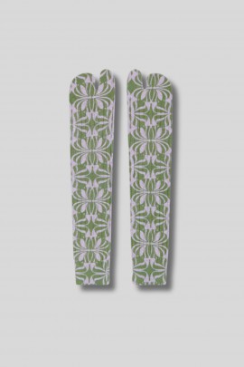 Lilac printed cotton socks