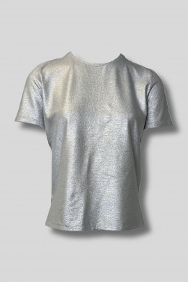 Silver lurex T-shirt