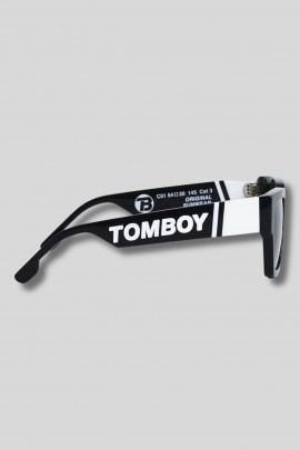Lunettes de soleil Tomboy blanc et noir