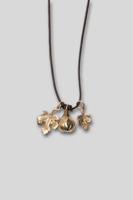 Trio de pendentif 'The Fig' bronze