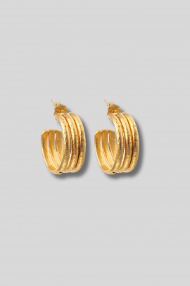 Boucles d'oreilles Stripes gold