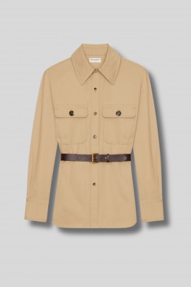 Oversized belt shirt