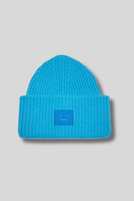 Turquoise knit beanie