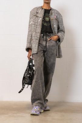 T-shier Helena en coton noir