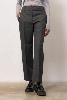 Grey wool trousers