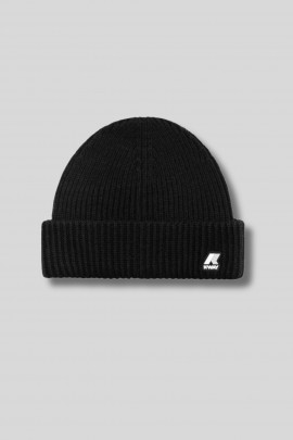 Bonnet en laine Brice Cardigan noir