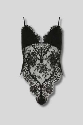 Black lace bodysuit